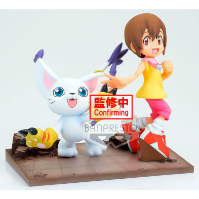 Figura Hikari y Tailmon Adventure Archives Digimon Adventure 12cm